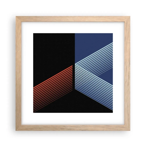 Een poster in een licht eiken lijst - Een eenvoudig verhaal - 30x30 cm