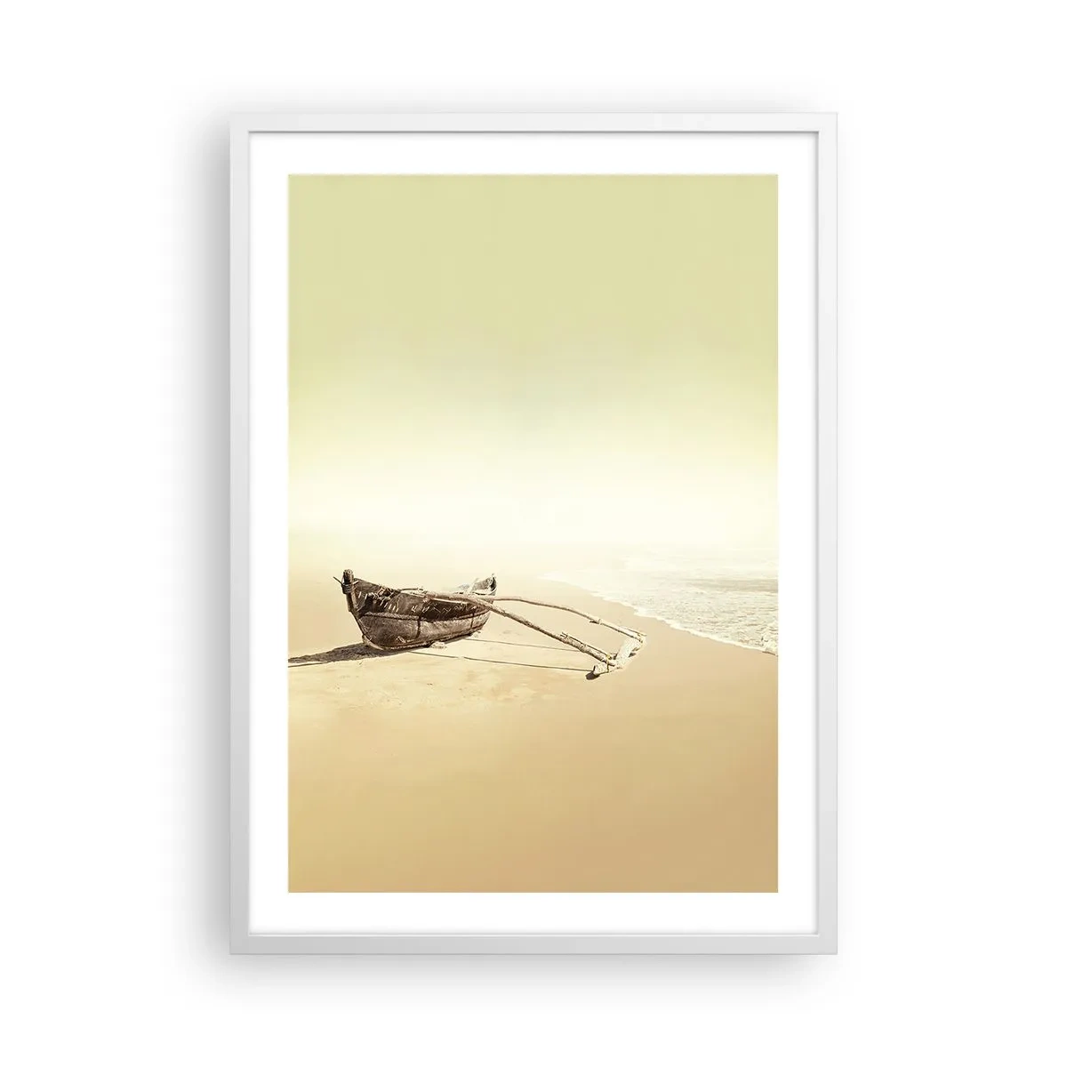 Poster in een witte lijst - Geheugen van de Stille Zuidzee - 50x70 cm