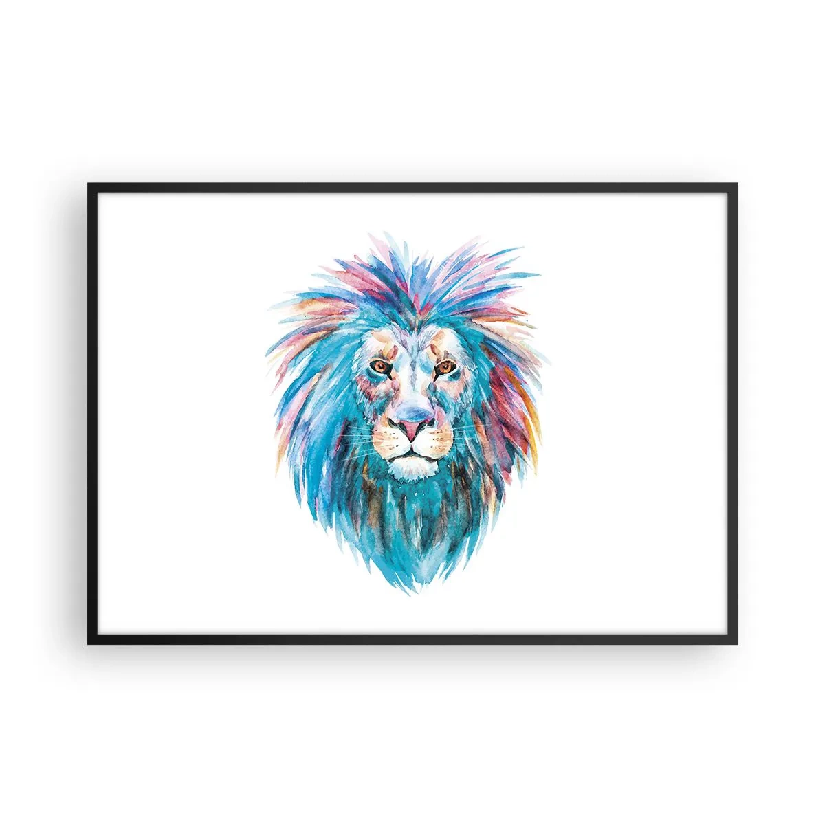 Poster in een zwarte lijst - Een opwindende uitstraling - 100x70 cm