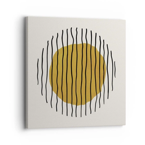 Schilderen op canvas - Abstractie trillend van warmte - 30x30 cm