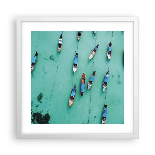 Poster in een witte lijst - In blijde verwachting - 40x40 cm