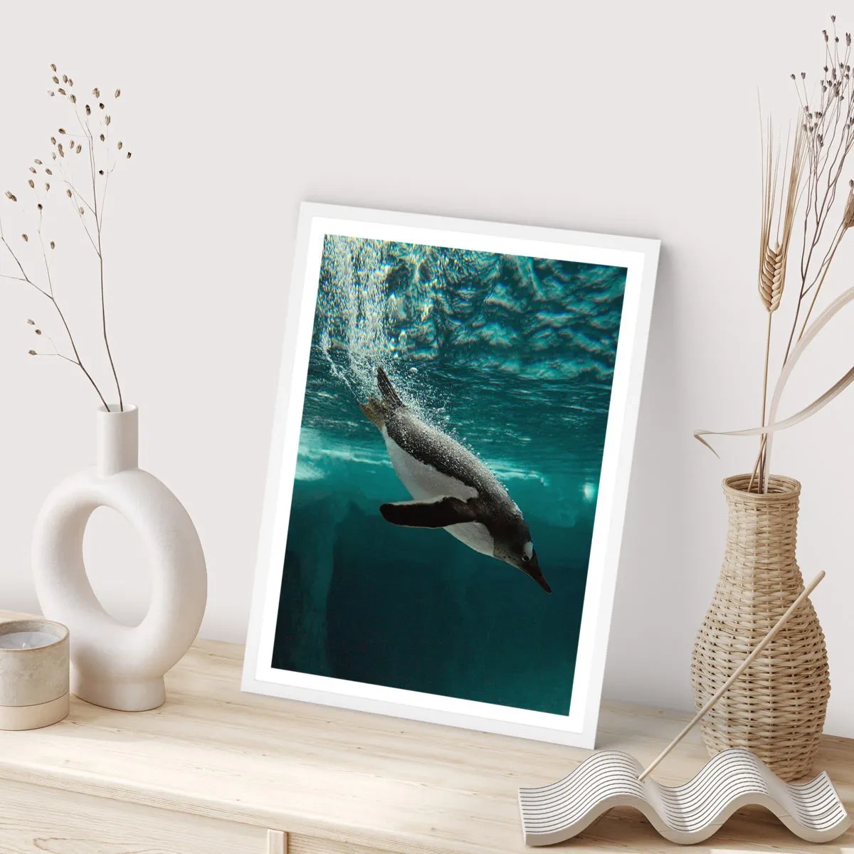 Poster in een witte lijst - Welkom in mijn wereld - 61x91 cm