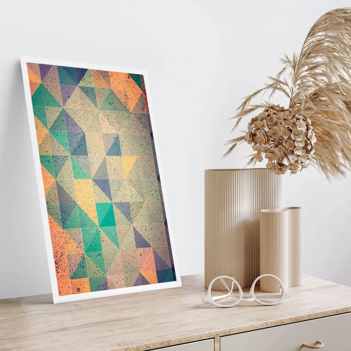 Poster - Republiek van driehoeken - 70x100 cm