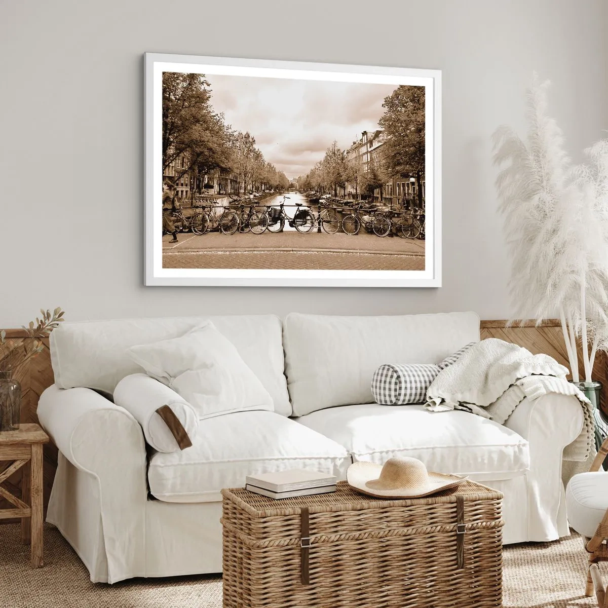 Poster in een witte lijst - Hollandse sfeer - 50x40 cm