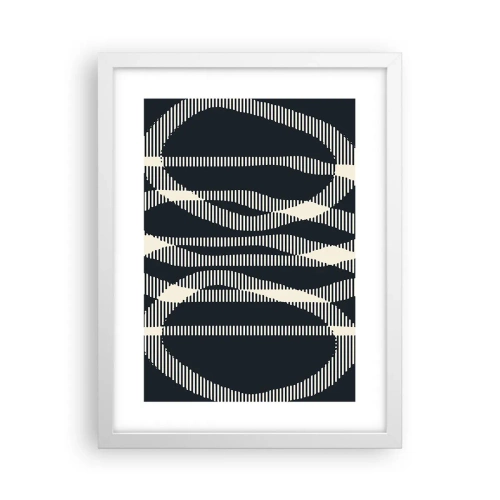 Poster in een witte lijst - Een poging om de duisternis te doorbreken - 30x40 cm