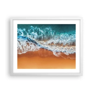 Poster in een witte lijst - Altijd hand in hand - 50x40 cm