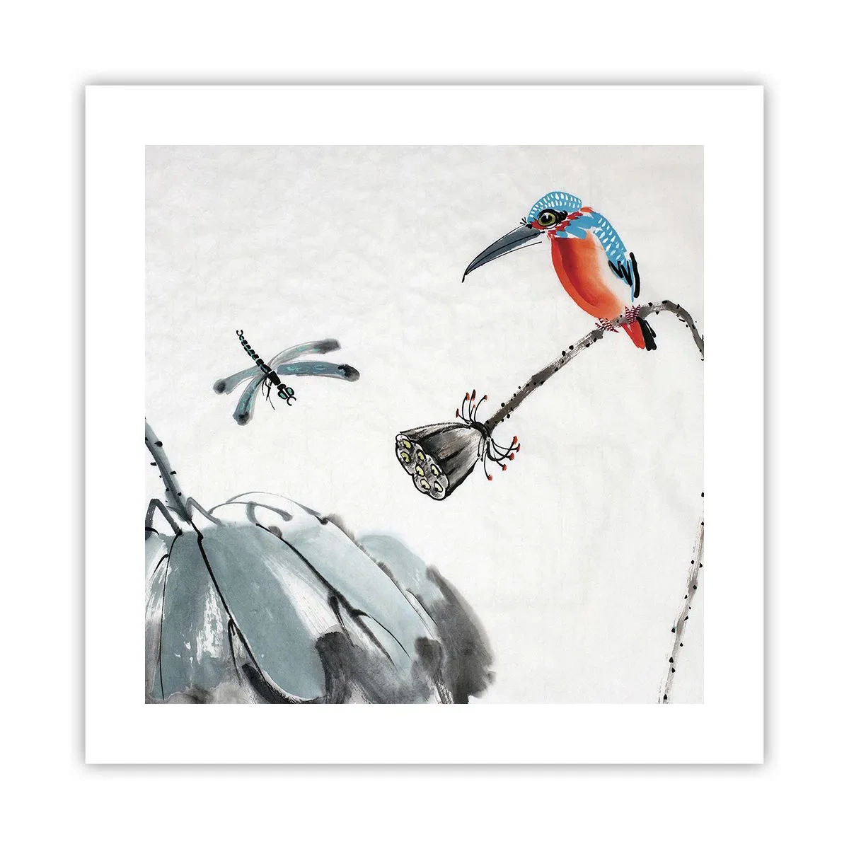 Poster - Het leven van de weide - 40x40 cm