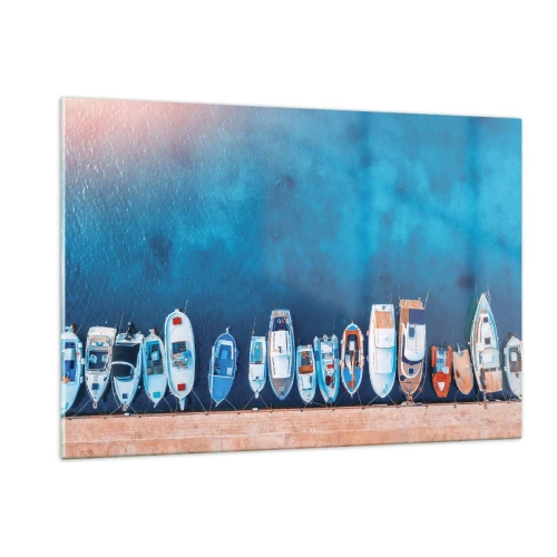Schilderen op glas - In één rij - 120x80 cm