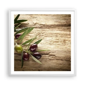 Poster in een witte lijst - Rechtstreeks uit de natuur - 60x60 cm