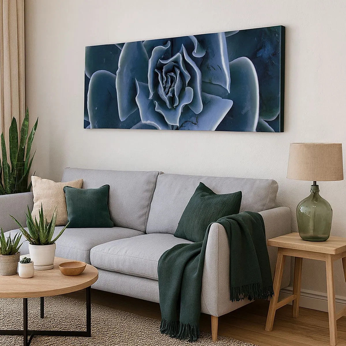 Schilderen op canvas - Woestijn bloem - 100x40 cm