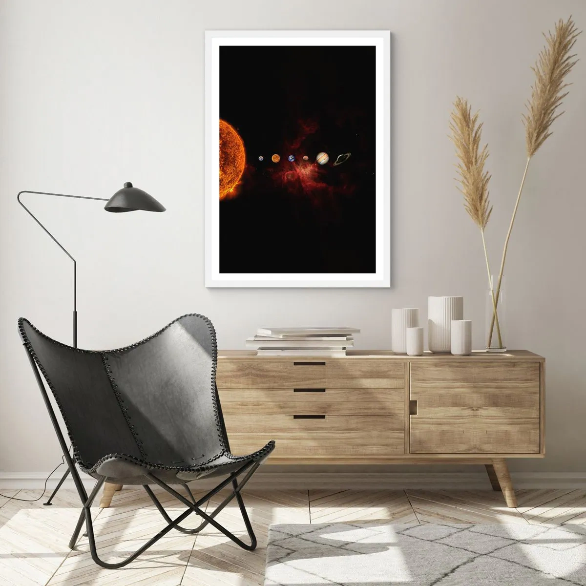 Poster in een witte lijst - Onze buurt - 40x50 cm