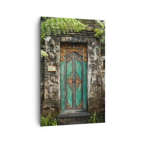 Schilderen op canvas - Een deur naar een exotische wereld - 80x120 cm