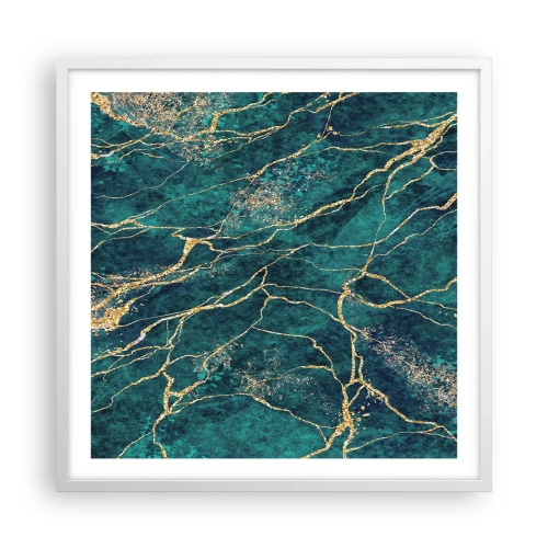 Poster in een witte lijst - Goudmijn - 60x60 cm