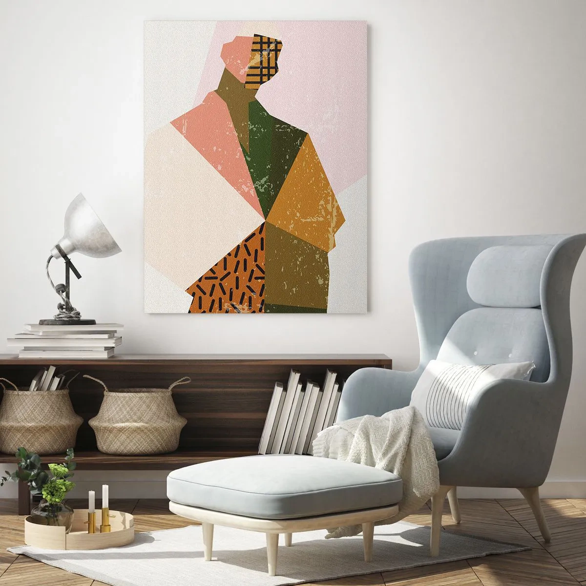 Schilderen op glas - De mens – een ingewikkeld wezen - 70x100 cm