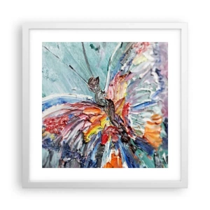 Poster in een witte lijst - Geschilderd door de natuur - 40x40 cm