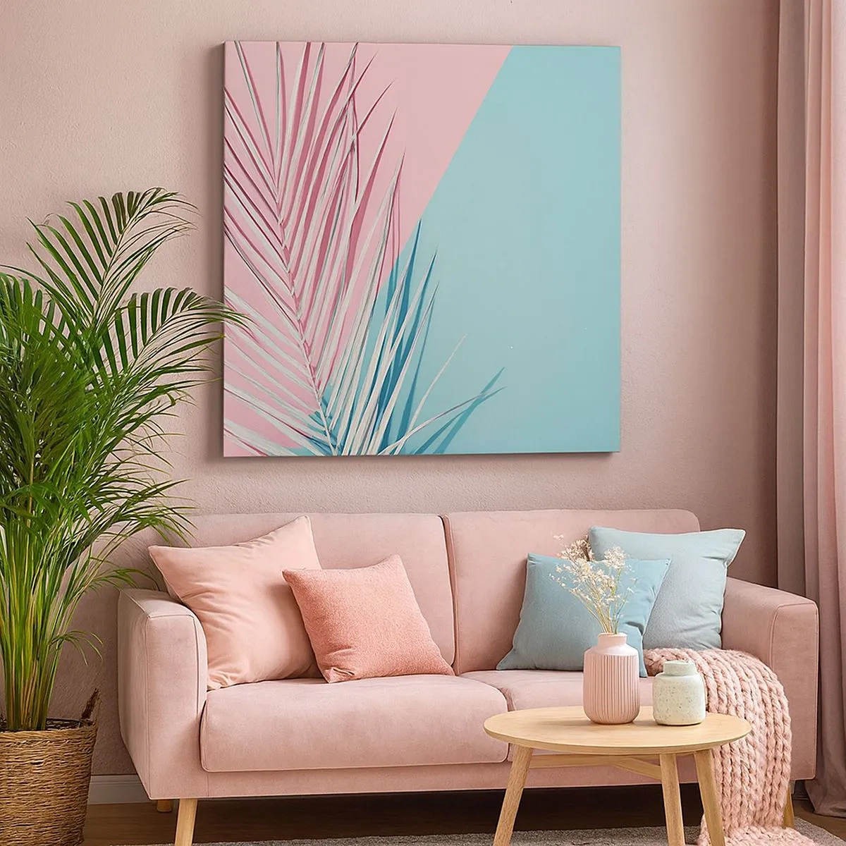 Schilderen op canvas - Tropische impressie - 30x30 cm