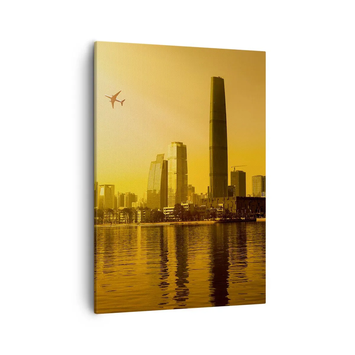 Schilderen op canvas - De gouden stad - 50x70 cm