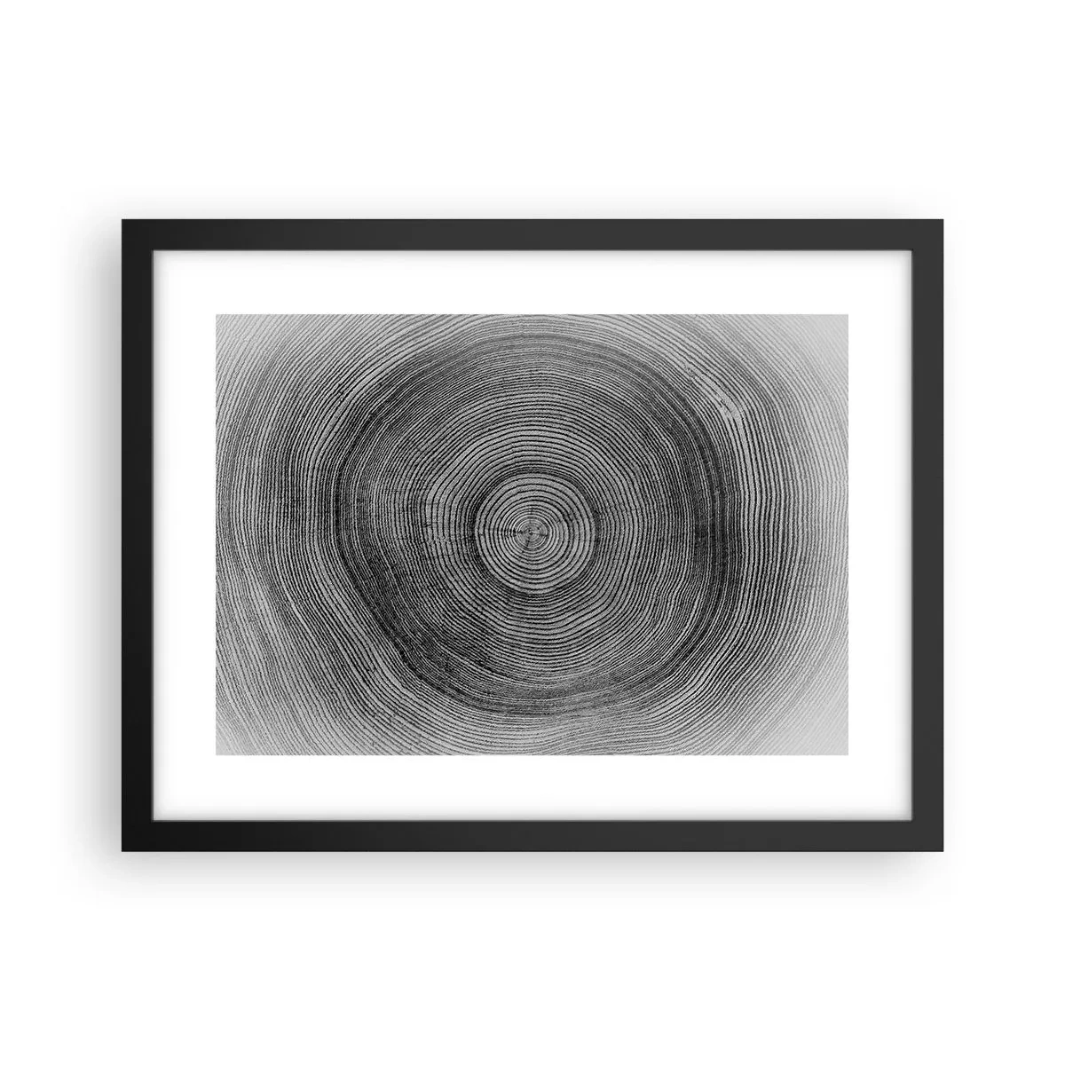 Poster in een zwarte lijst - Teken van de tijden - 40x30 cm