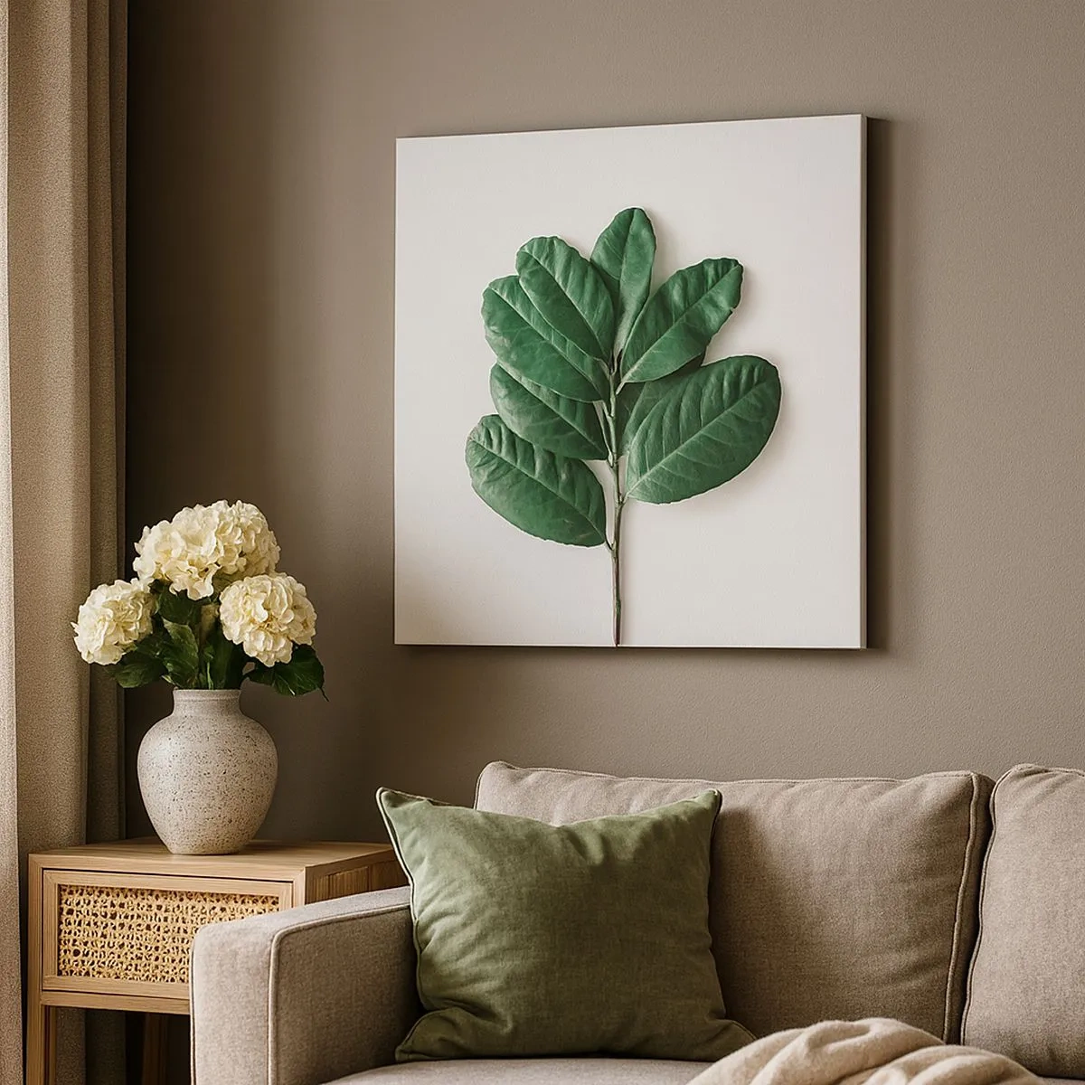 Schilderen op canvas - Een tekening van de pure natuur - 30x30 cm