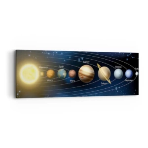 Schilderen op canvas - Een van de tien - 90x30 cm