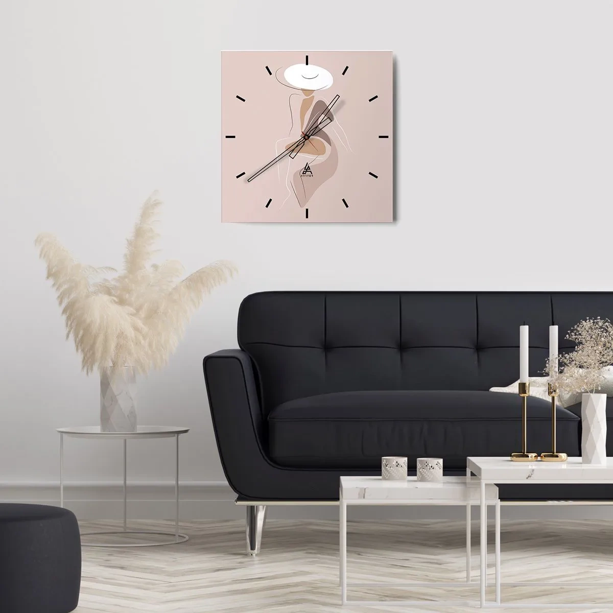 Wandklok - Klok - Een dame zijn - 30x30 cm