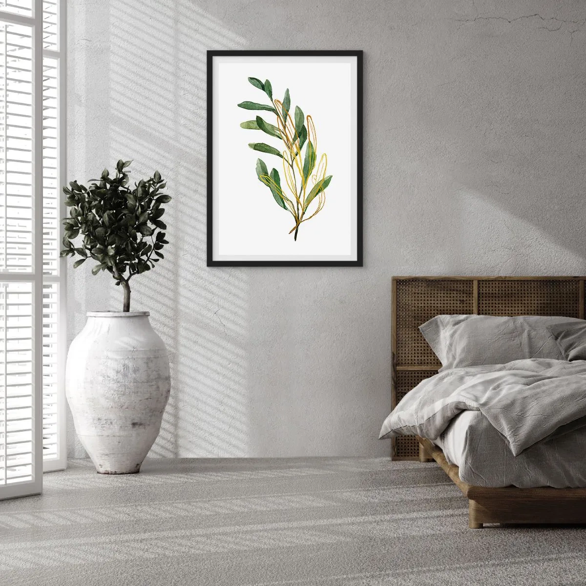 Poster in een zwarte lijst - Alles wat goed is - 70x100 cm