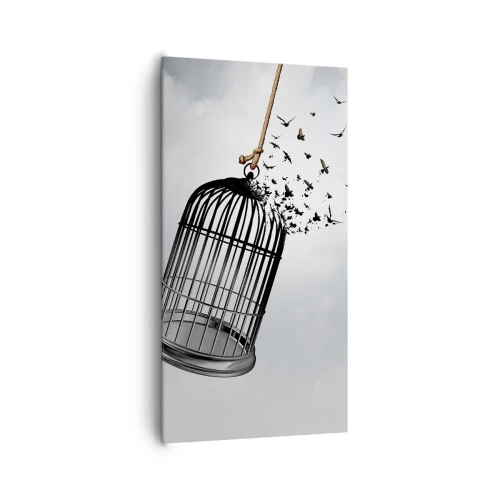 Schilderen op canvas - Geloof ... Hoop ... Vrijheid! - 65x120 cm