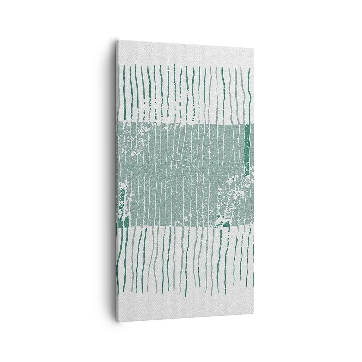 Schilderen op canvas - Mariene abstractie - 55x100 cm