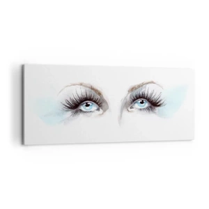 Schilderen op canvas - Ogen van een engel - 100x40 cm