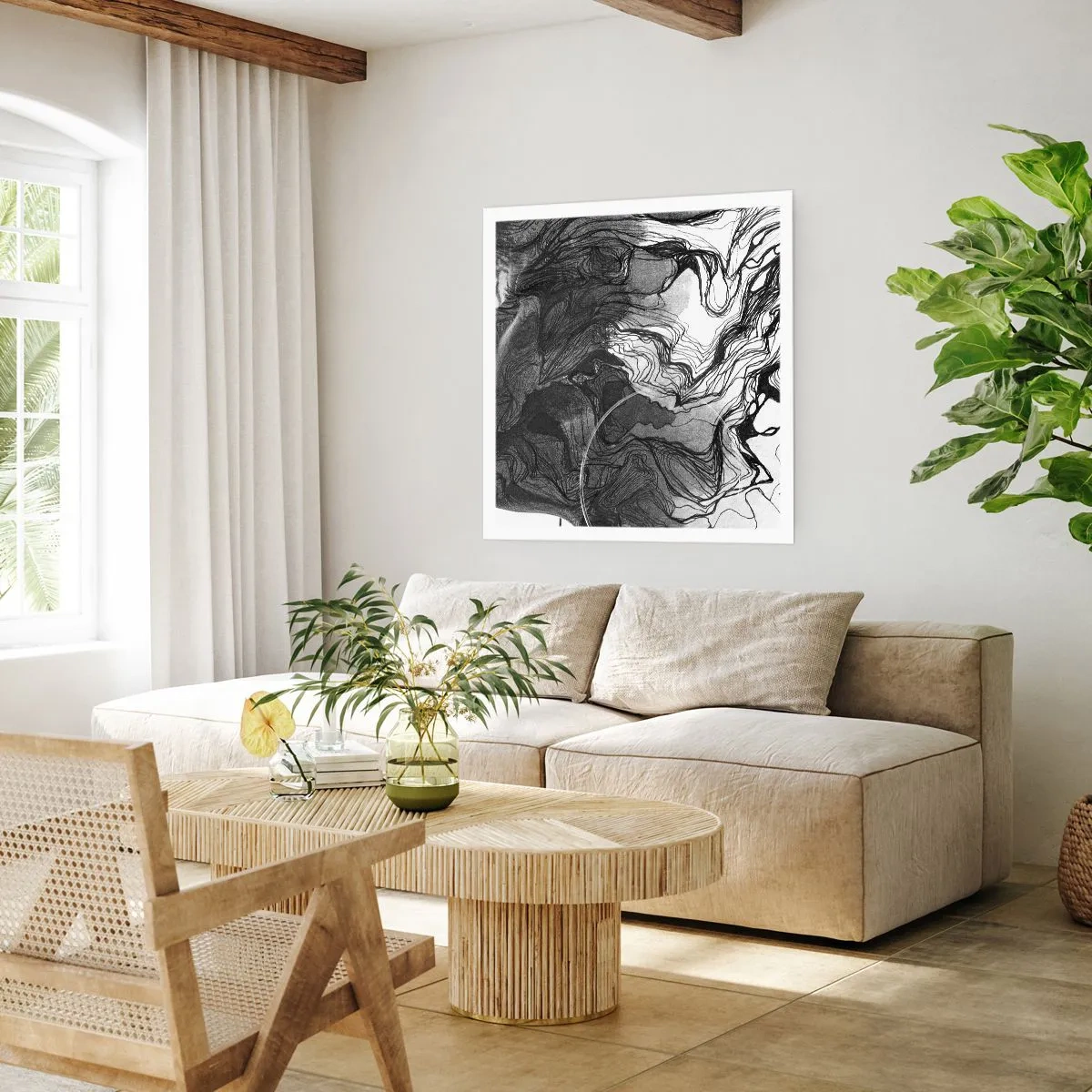 Poster - Verstrikt in dromen - 40x40 cm