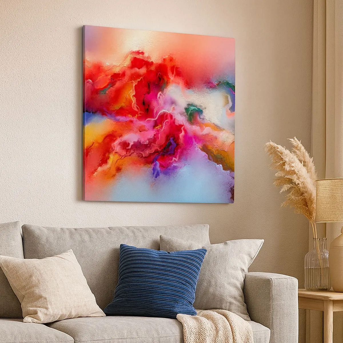 Schilderen op canvas - Hoe vang je dromen - rook - 30x30 cm