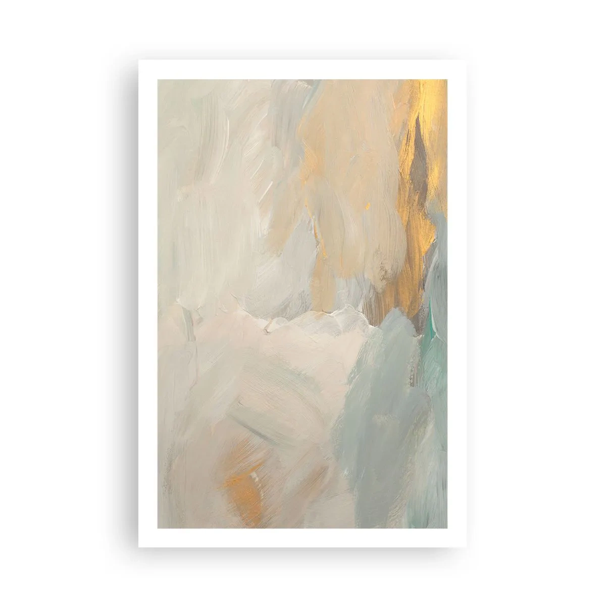 Poster - Abstractie – het land van zachtheid - 61x91 cm
