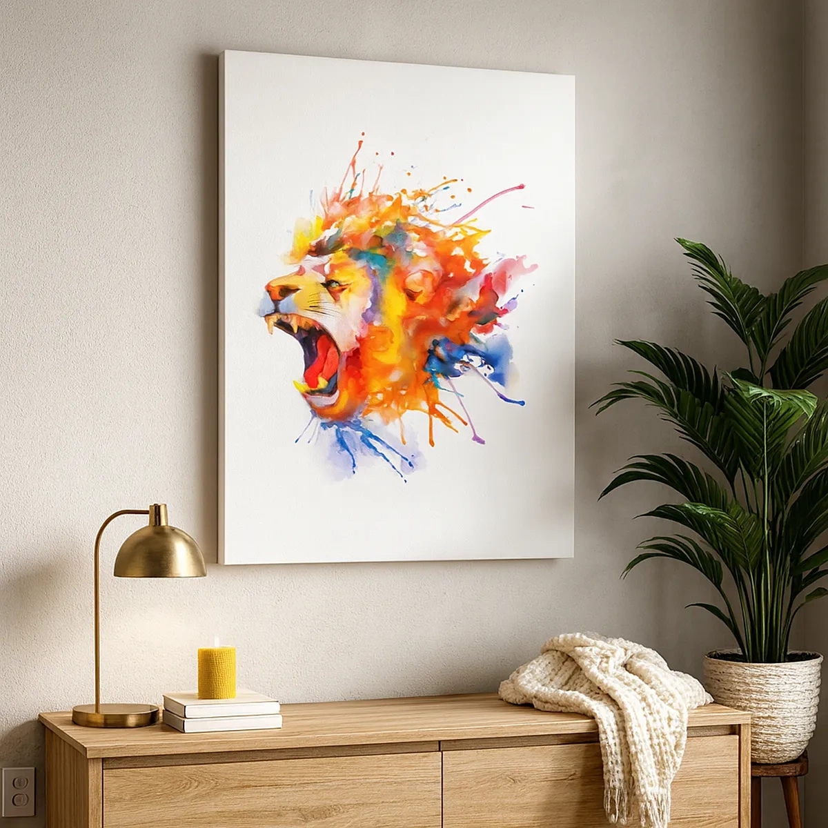 Schilderen op canvas - Van woede exploderen  - 50x70 cm