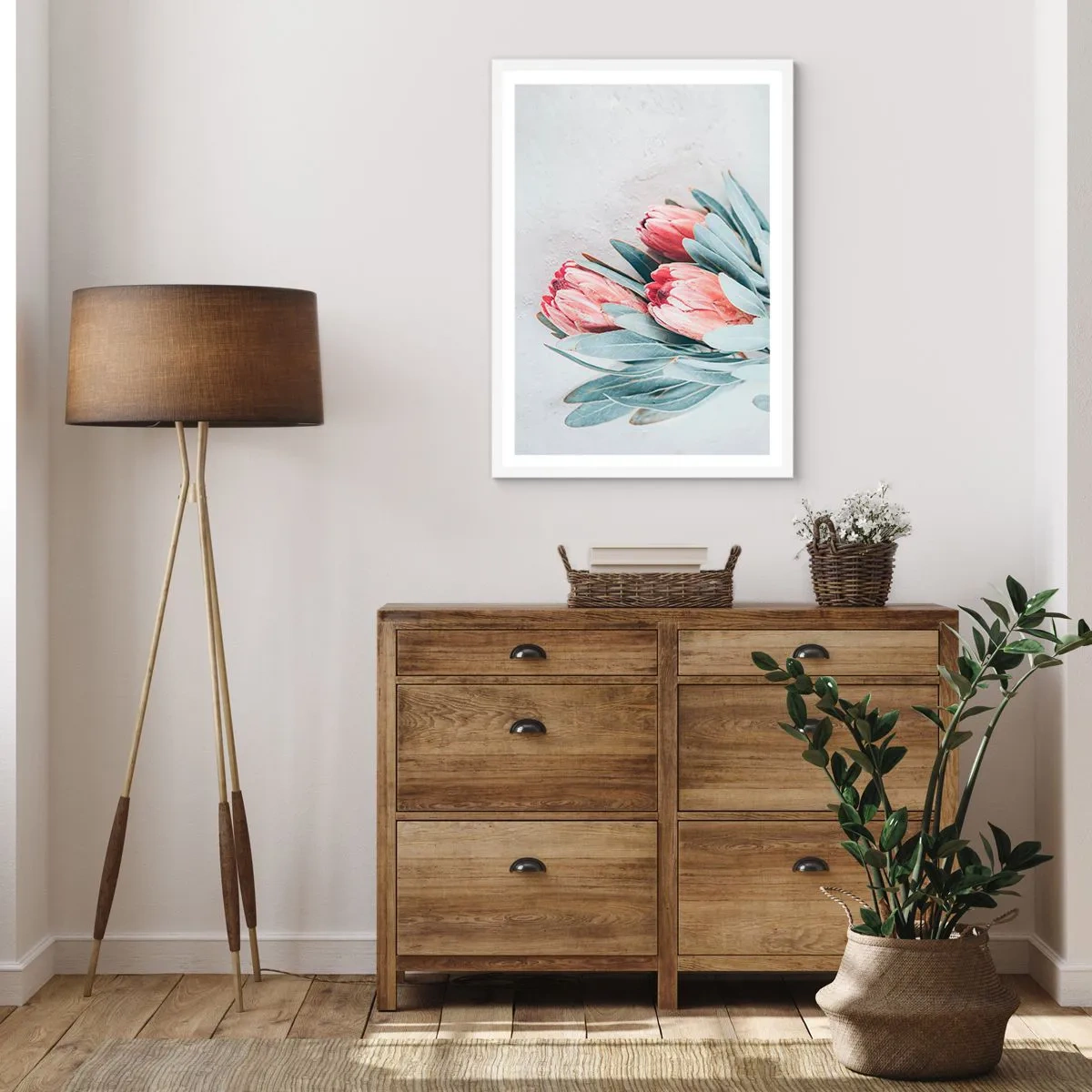 Poster in een witte lijst - Schaamt zich voor hun eigen schoonheid - 40x50 cm