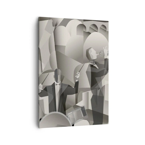 Schilderen op canvas - In de ruimte van geluiden - 50x70 cm