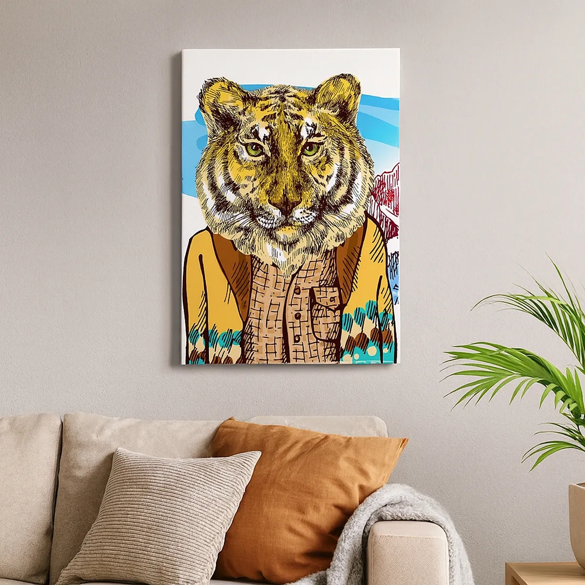 Schilderen op canvas - Niet zo wild als ze hem tekenen - 50x70 cm