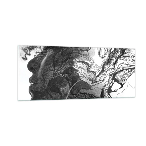 Schilderen op glas - Verstrikt in dromen - 100x40 cm