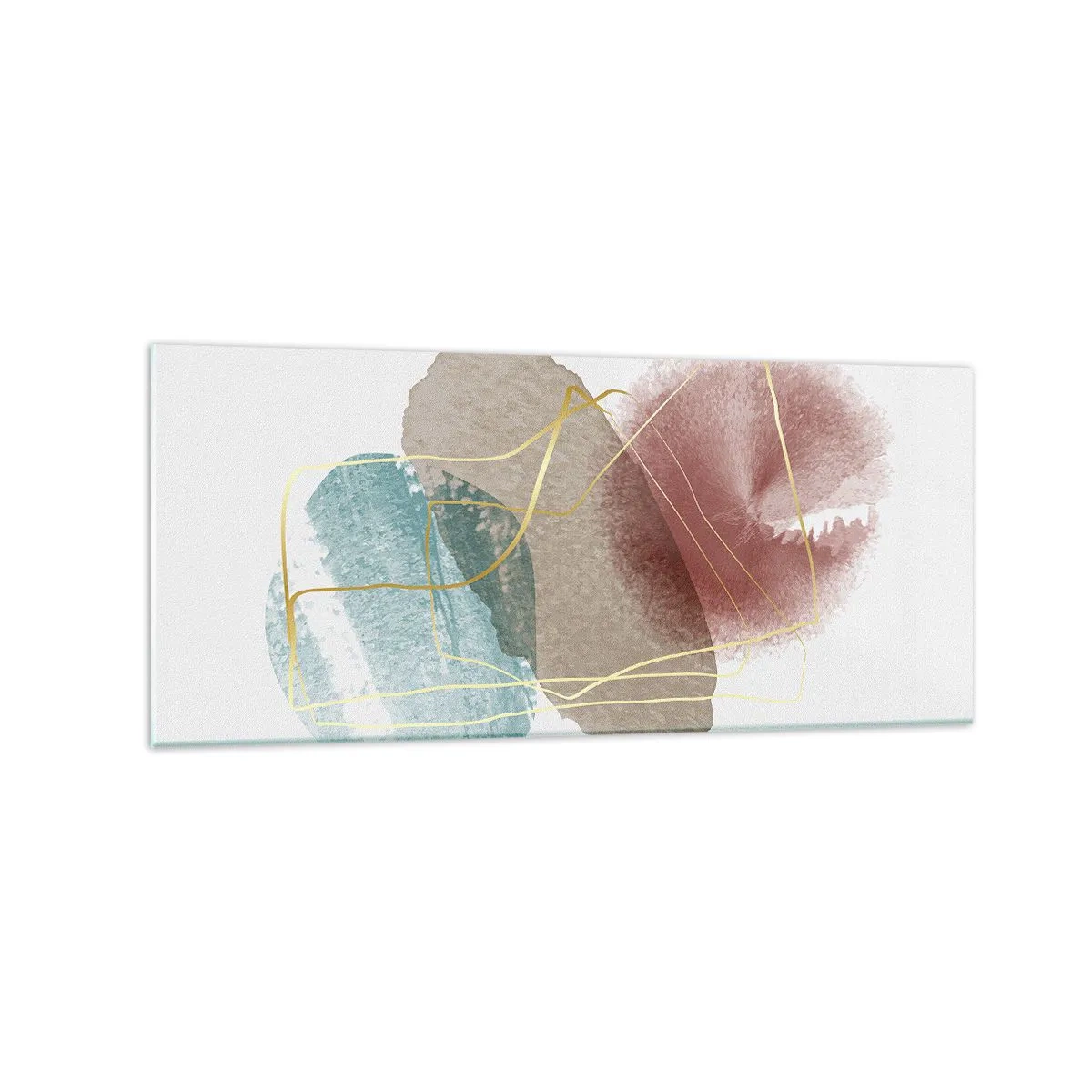 Schilderen op glas - Koralen van de ruimte - 120x50 cm