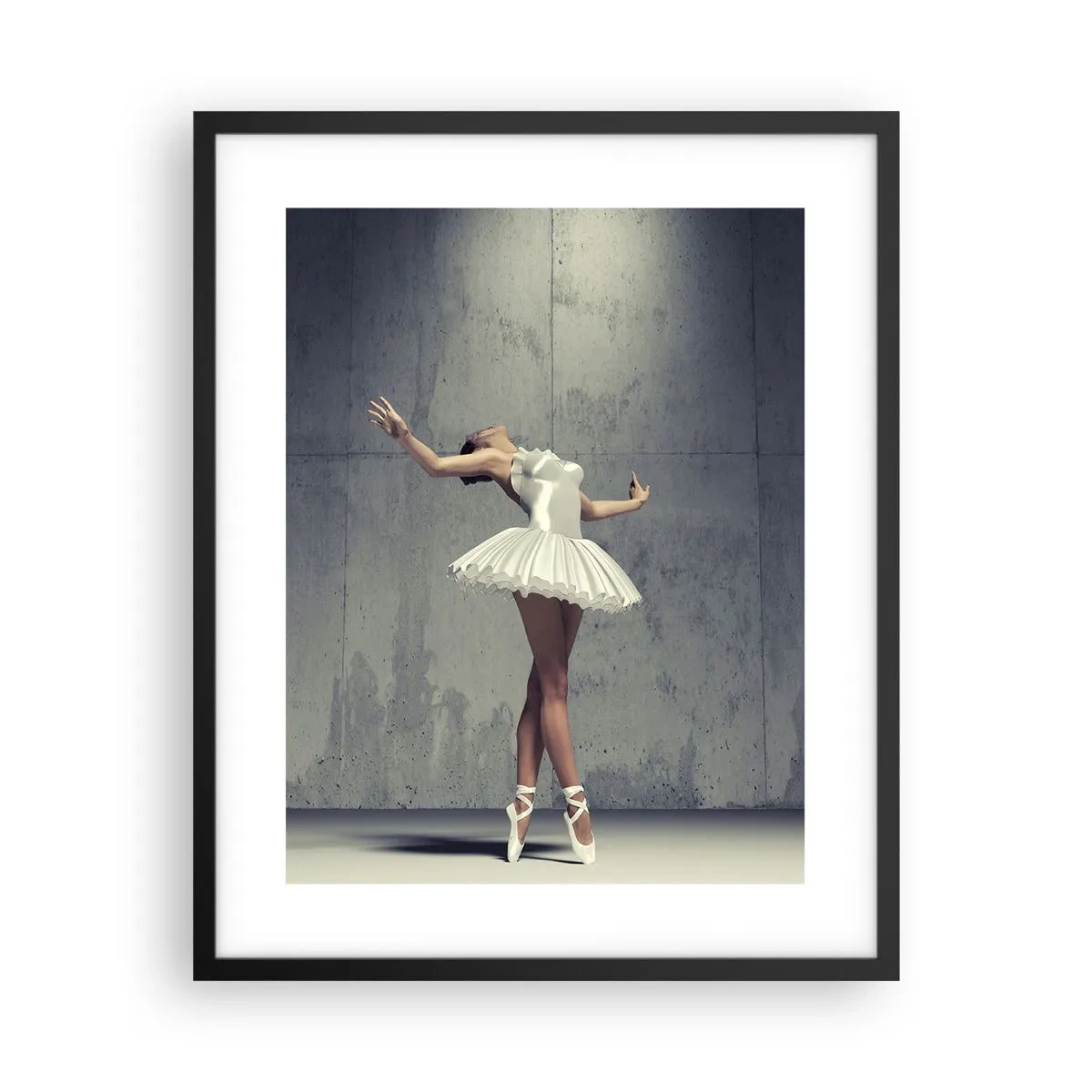 Poster in een zwarte lijst - Licht als een vogel - 40x50 cm