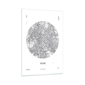 Schilderen op glas - Anatomie van Rome - 70x100 cm