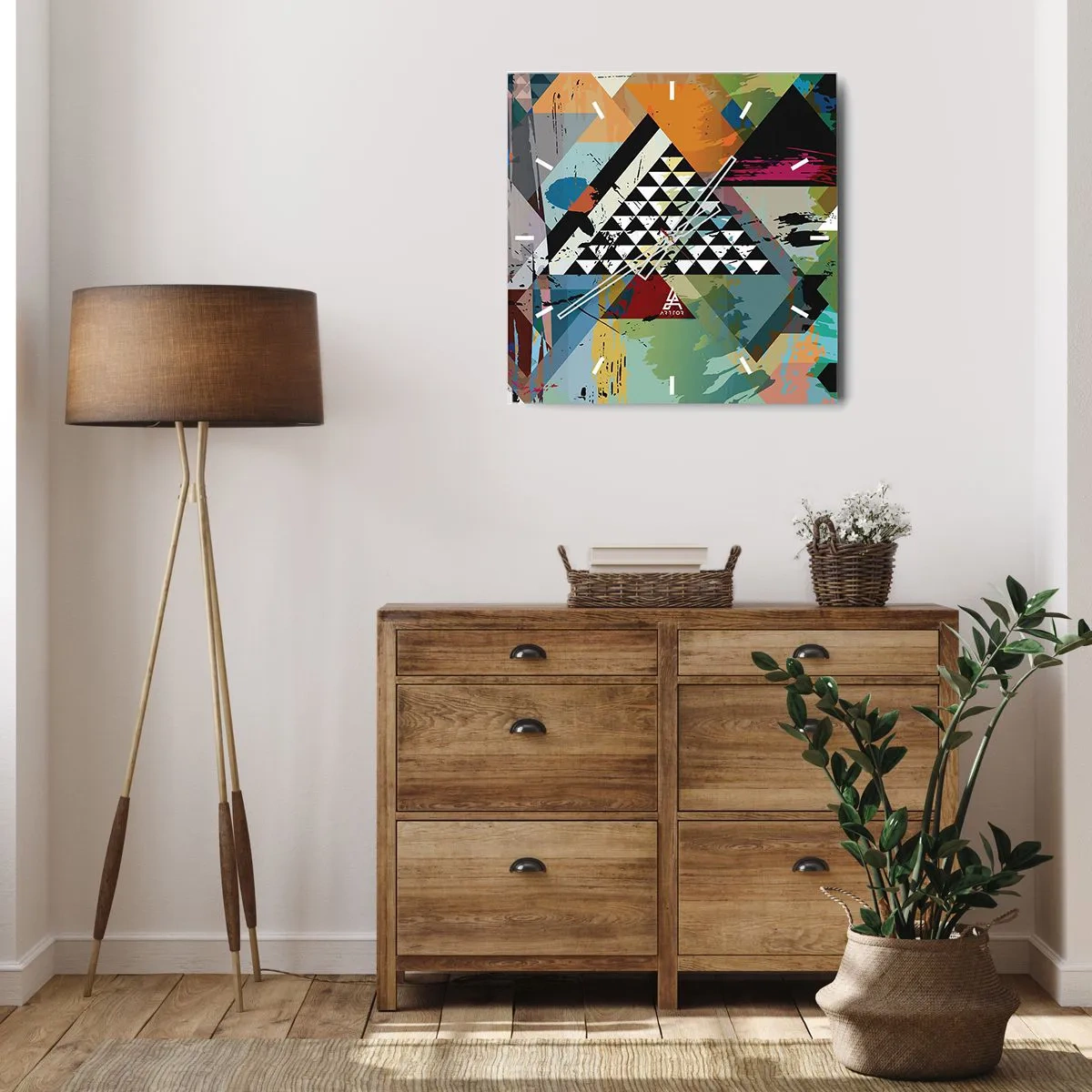 Wandklok - Klok - Hoe gemakkelijk is het - 30x30 cm