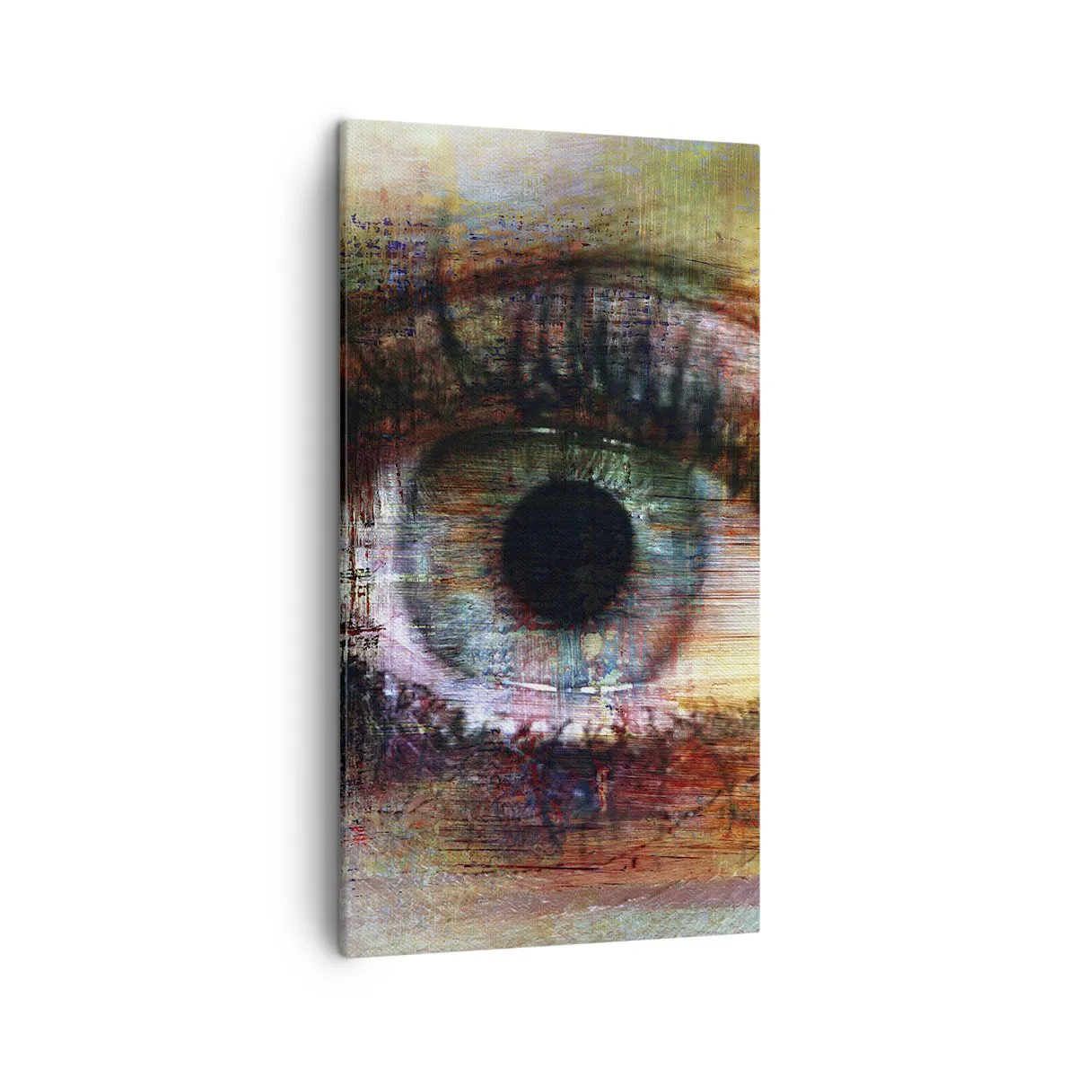 Schilderen op canvas - Je kunt in de ziel kijken - 45x80 cm