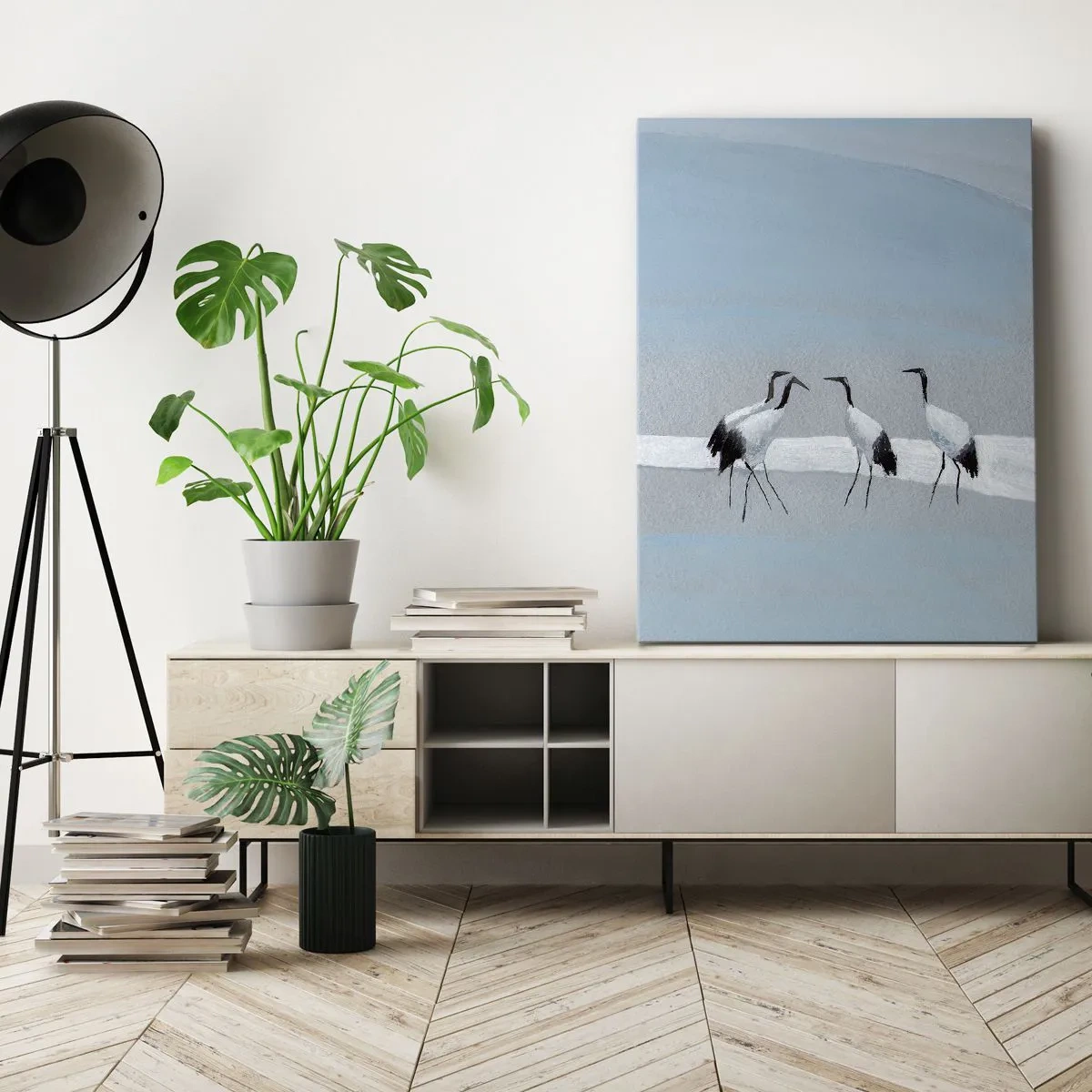 Schilderen op canvas - Na een warme dag - 45x80 cm