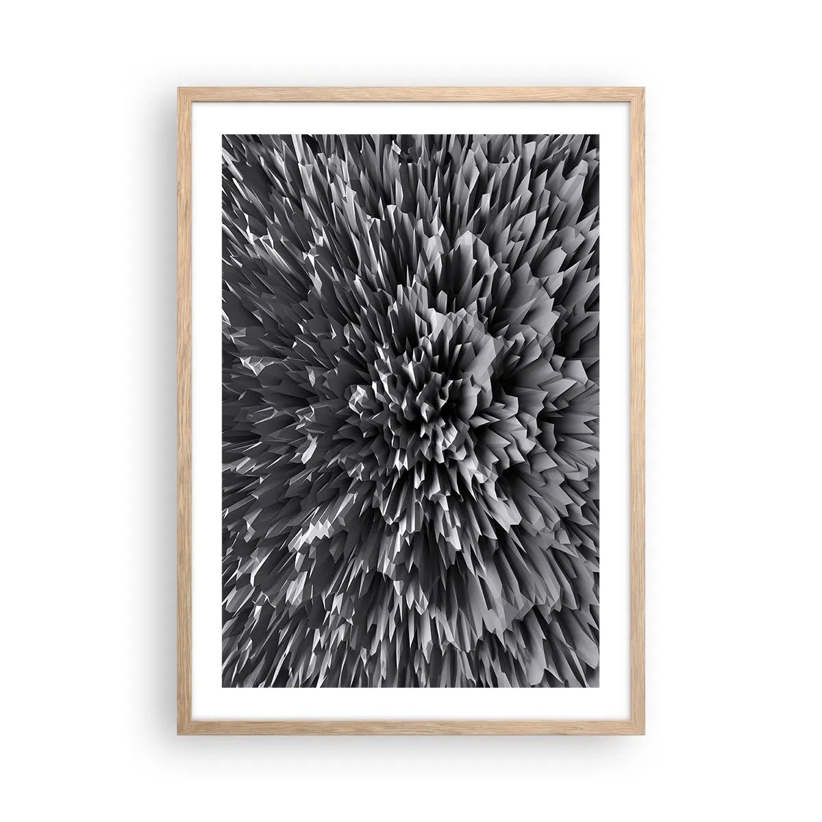 Een poster in een licht eiken lijst - Strikter kan het niet - 50x70 cm