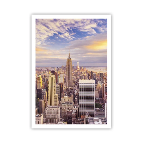 Poster - Reik alleen naar de wolken - 70x100 cm