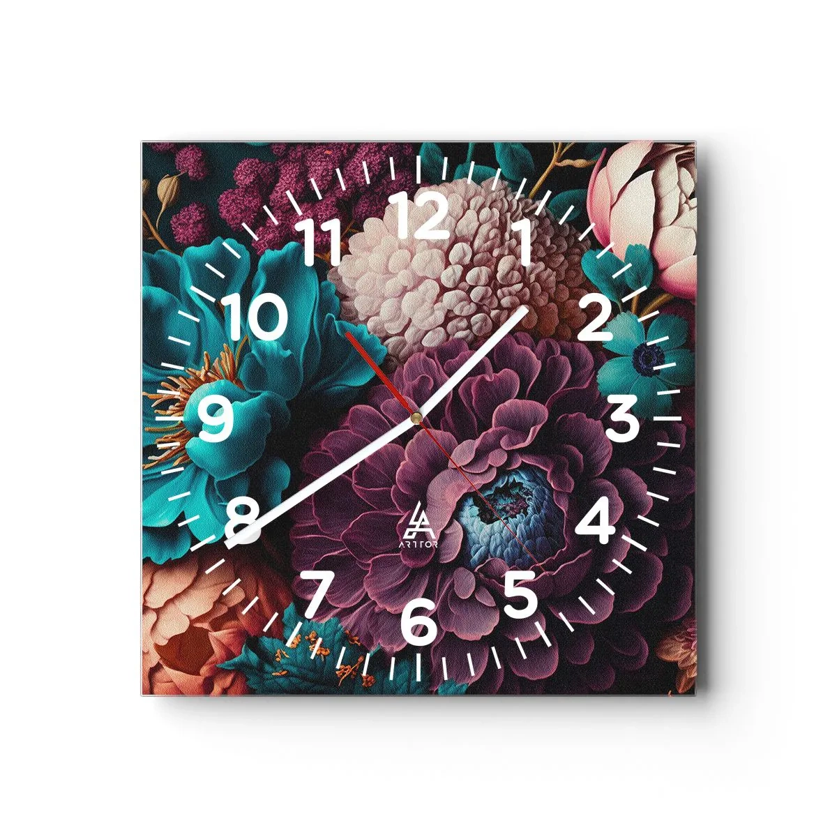 Wandklok - Klok - Natuur in overvloed - 30x30 cm