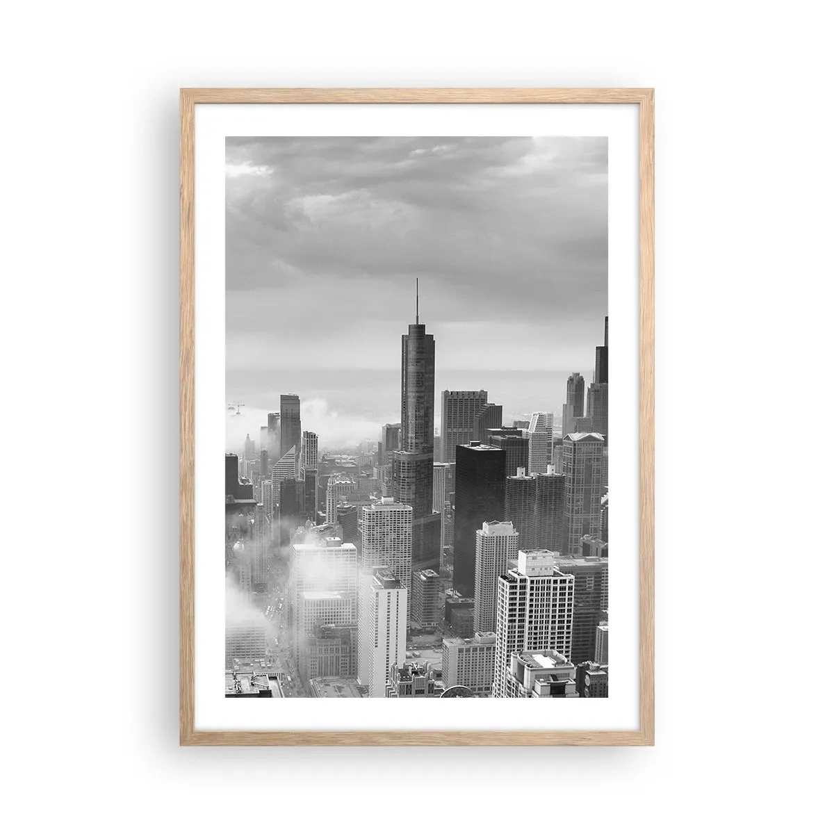 Een poster in een licht eiken lijst - Amerikaans landschap - 50x70 cm
