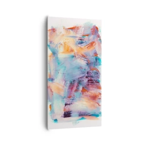 Schilderen op canvas - Een kleurrijke puinhoop - 65x120 cm