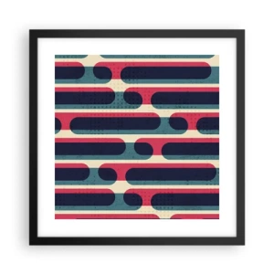 Poster in een zwarte lijst - In de diepte en vooruit - 40x40 cm