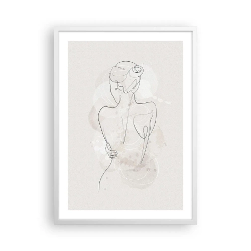 Poster in een witte lijst - Als een gevoelig instrument - 50x70 cm